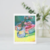 Almond Branch Glass Book Van Gogh Fine Briefkaart (Staand voorkant)