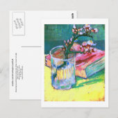 Almond Branch Glass Book Van Gogh Fine Briefkaart (Voorkant / Achterkant)