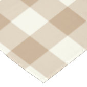 Almond Brown Gingham / Buffalo Check Tablecloth Tafelkleed (Gekanteld)