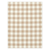Almond Brown Gingham / Buffalo Check Tablecloth Tafelkleed (Voorkant)
