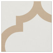 Almond Brown Moroccan Trellis Pattern Fabric Stof (Close Up)