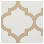 Almond Brown Moroccan Trellis Pattern Fabric Stof (Swatch)