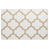 Almond Brown Moroccan Trellis Pattern Fabric Stof (Fat Quarter)