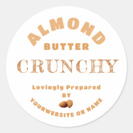 Almond Butter Classic Round Sticker