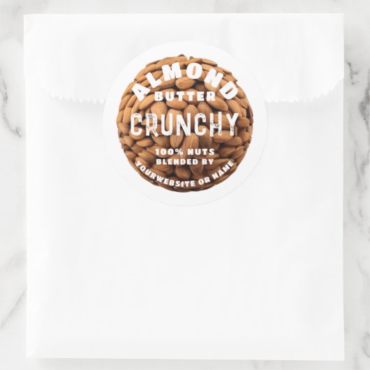 Almond Butter Ronde Sticker (Tas)