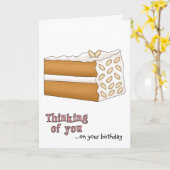 Almond Cake Birthday Card Kaart (Gele Bloem)
