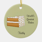 Almond Cake kerstversiering Keramisch Ornament (Voorkant)