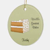 Almond Cake kerstversiering Keramisch Ornament (Links)