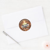 Almond Candle Ronde Sticker (Envelop)