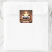 Almond Candle Square Sticker (Tas)