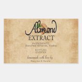 Almond Extract Rechthoekige Sticker (Voorkant)