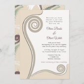 Almond Koru - Nieuw begin - Uitnodiging (Voorkant / Achterkant)