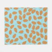 Almond Pattern Fleece Deken (Voorkant (Horizontaal))