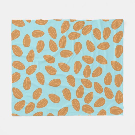 Almond Pattern Fleece Deken (Voorkant (Horizontaal))