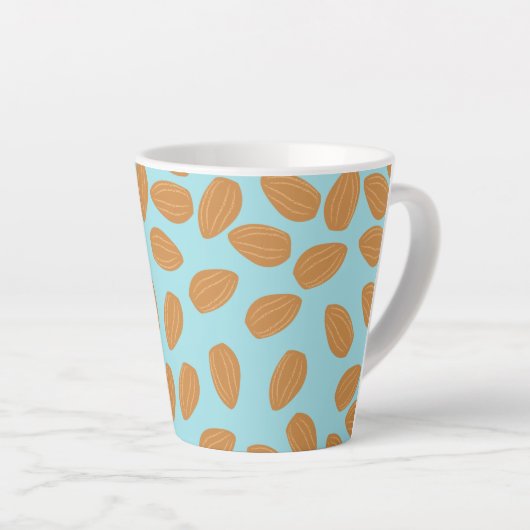 Almond Pattern Latte Mok (Rechterhoek)