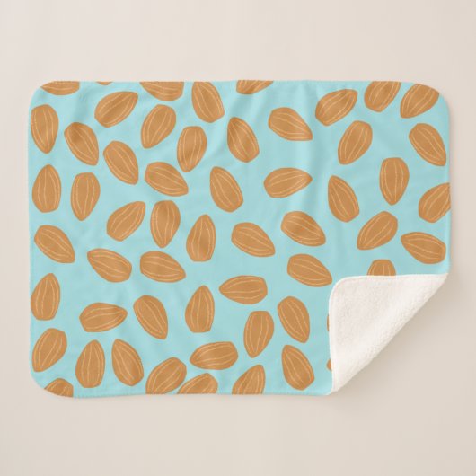 Almond Pattern Sherpa Deken (Voorkant (horizontaal))