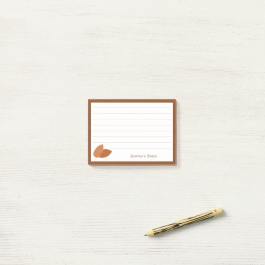 Almond Post-it® Notes (Op bureau)
