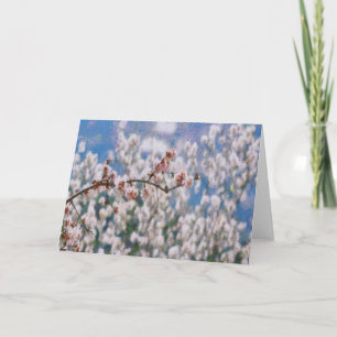 Almond Tree Pointillism Artwork bloemen Kaart