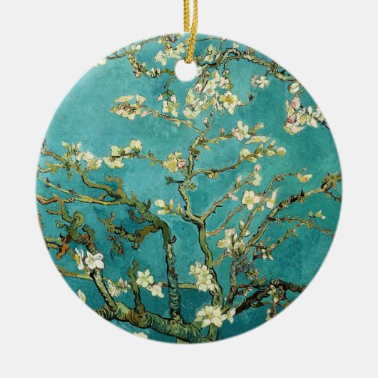 Almond Tree Van Gogh bloeien Keramisch Ornament (Voorkant)