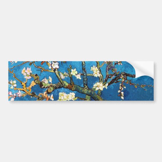 Almond Tree Van Gogh Fine Art bloeien Bumpersticker (Voorkant)
