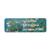 Almond Tree Van Gogh Fine Art bloeien Etiket (Voorkant)
