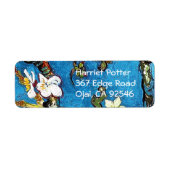 Almond Tree Van Gogh Fine Art bloeien Etiket (Voorkant)