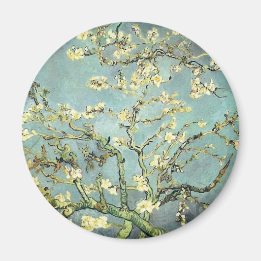 Almond Tree Van Gogh Fine Art bloeien Magneet (Voorkant)