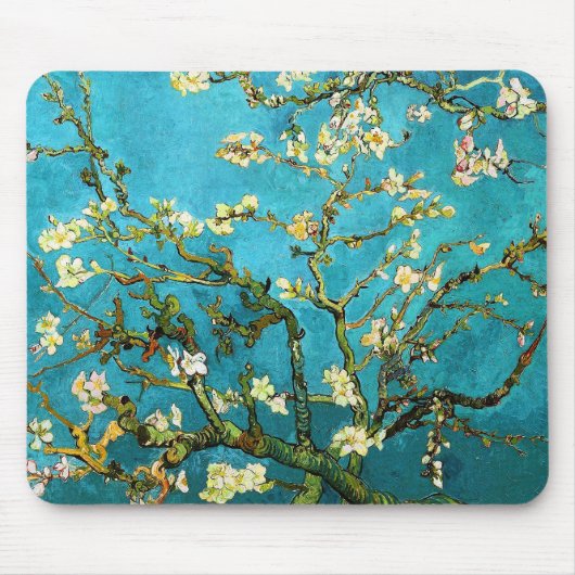 Almond Tree Van Gogh Fine Art bloeien Muismat (Voorkant)