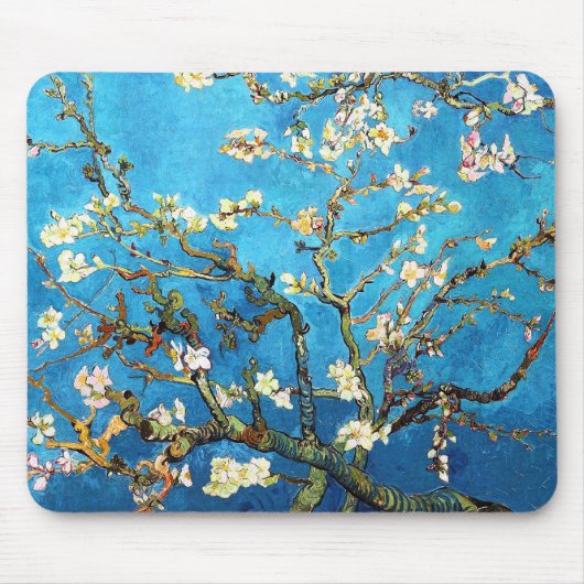 Almond Tree Van Gogh Fine Art bloeien Muismat (Voorkant)