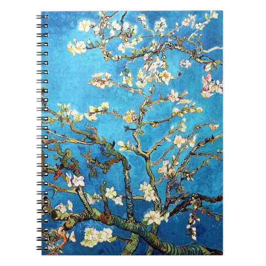 Almond Tree Van Gogh Fine Art bloeien Notitieboek (Voorkant)