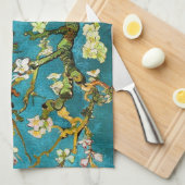 Almond Tree Van Gogh Fine Art bloeien Theedoek (Quarter Fold)
