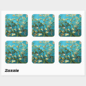 Almond Tree Van Gogh Fine Art bloeien Vierkante Sticker (Vel)