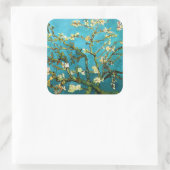 Almond Tree Van Gogh Fine Art bloeien Vierkante Sticker (Tas)