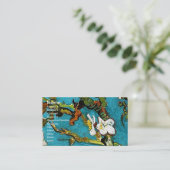 Almond Tree Van Gogh Fine Art bloeien Visitekaartje (Staand voorkant)