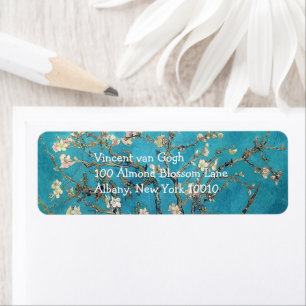 Almond Van Gogh Return Address Blossoming Etiket