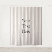 Almond & White Stripes  Wandkleed (Voorkant)