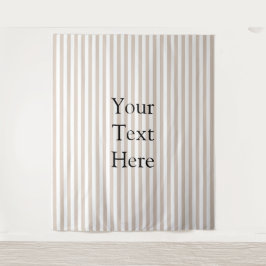 Almond & White Stripes  Wandkleed