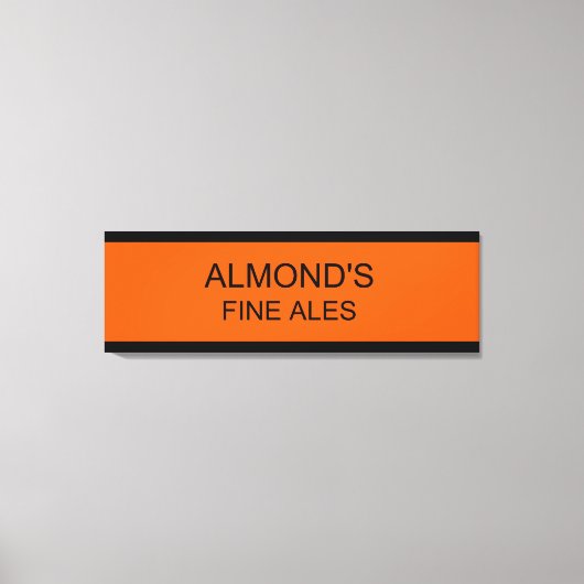 Almond's Fine Ales Canvas (Voorkant)