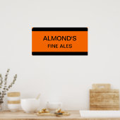 Almond's Fine Ales Sign Poster (Keuken)