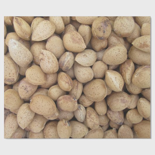 Almonds Herfst Autumn Pattern Cadeaupapier (Vlak)