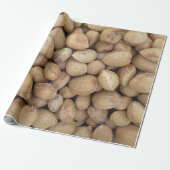 Almonds Herfst Autumn Pattern Cadeaupapier (Uitgerold)