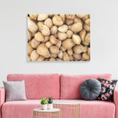 Almonds Herfst Autumn Pattern Canvas Afdruk (Insitu (Woonkamer))
