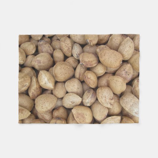 Almonds Herfst Autumn Pattern Fleece Deken (Voorkant (Horizontaal))