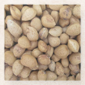 Almonds Herfst Autumn Pattern Glazen Onderzetter (Voorkant)