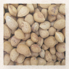 Almonds Herfst Autumn Pattern Glazen Onderzetter