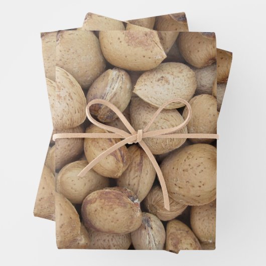 Almonds Herfst Autumn Pattern Inpakpapier Vel (In situ)