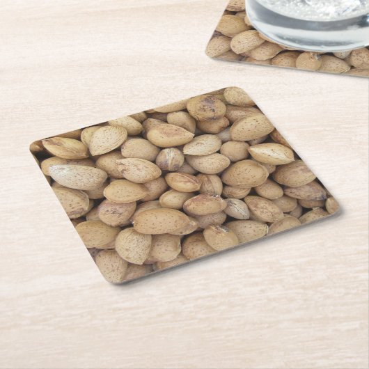 Almonds Herfst Autumn Pattern Kartonnen Onderzetters (Schuin)