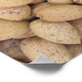 Almonds Herfst Autumn Pattern Poster (Hoek)