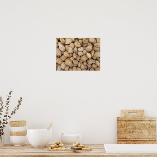 Almonds Herfst Autumn Pattern Poster (Keuken)