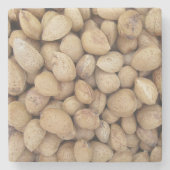 Almonds Herfst Autumn Pattern Stenen Onderzetter (Voorkant)